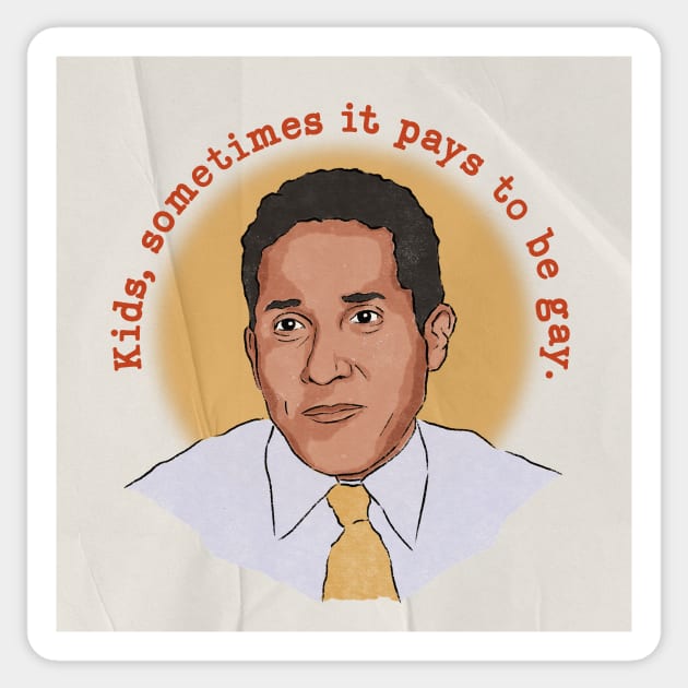 "Kids, sometimes it pays to be gay" Oscar Martinez The Office Sticker by StrayArte